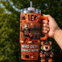 CIN Who Dey - Bengals Nation Wraparound Tumbler