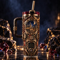 Hogwarts Nocturne - Gold Relief, Moonlight and Stillness