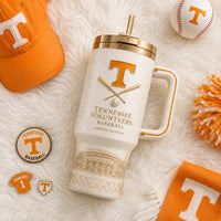 TENN Checkerboard - Ivory Ballpark Heritage Tumbler