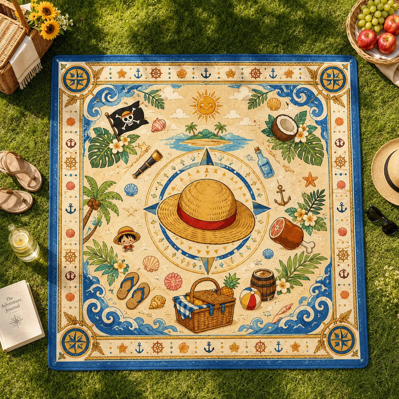 Straw Hat Compass - Luffy's Sunlit Adventure Rug