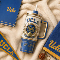 UCLA Crest - Heraldic Blue and Gold Drinkware Composition